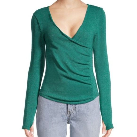 Free People Tops - FREE PEOPLE Like A Boss Surplice Top